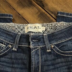 Ariat Blue Boot Cut Jeans with Classic Stitching